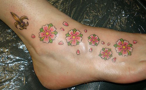 tattoos on foot and ankle. foot tattoos. Ankle and foot