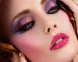 Rose Color Eye Makeup
