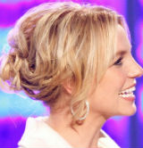 Blonde Messy Updo