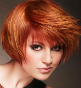 Red Bob Hairstyle
