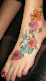 Foot Flower Design