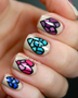 Heart Patches Nail Art